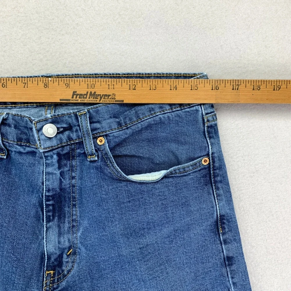 Thrashed Levi's Jeans 505 Mens 34x32 Faded Distressed Denim Painted Workwear Y2K